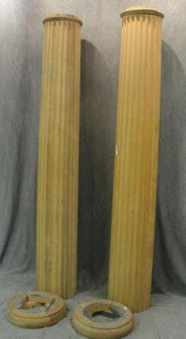 Pair of Neoclassical Style Fruitwood