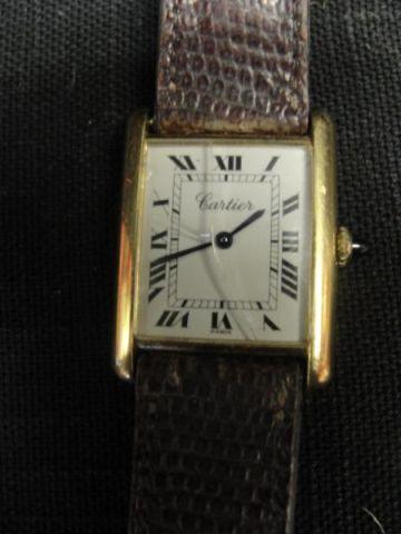 CARTIER. Vintage Gold Ladies Watch.