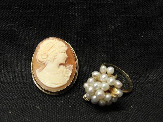 14 Karat Cameo together with 14