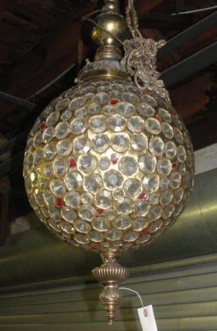 Ball Form Gilt Metal and Glass bddeb