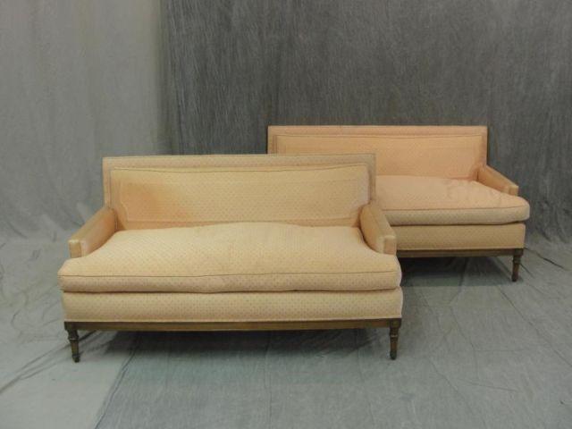 Pair of Down Filled Loveseats  bddf3