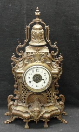 Victorian Gilt Metal Clock From bde16