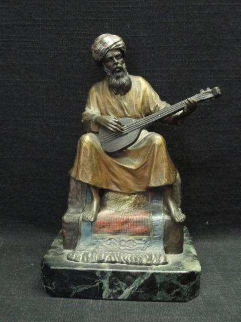 Vienna Patinated Bronze Arab Musician.