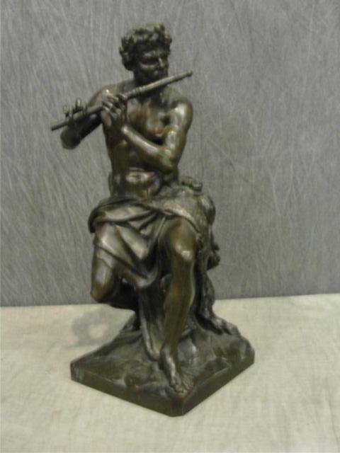 Patinated Bronze Figural Group bde19