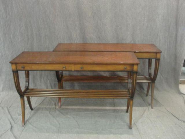 Pair of Neoclassical Style Consoles  bde35