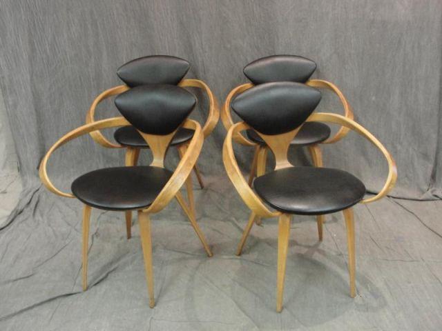 4 PLYCRAFT Arm Chairs Midcentury  bde3c