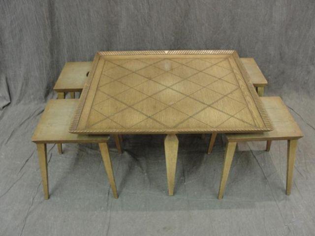 Midcentury Coffee Table with 4 bde49