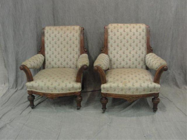 Pair of Victorian Arm Chairs on