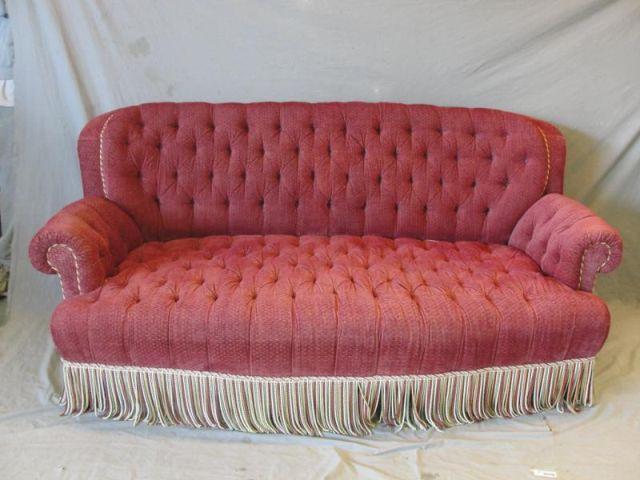 Upholstered Deco Sofa From a Scarsdale bde6d