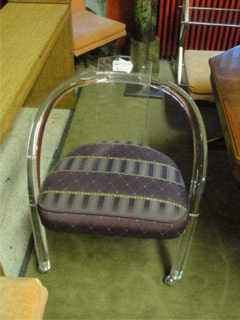 Midcentury Lucite Arm Chair with