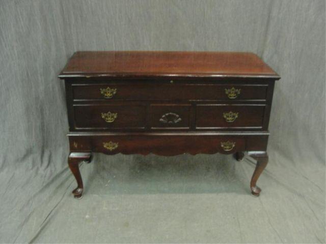 Q.A. Style Mahogany Blanket  Chest.