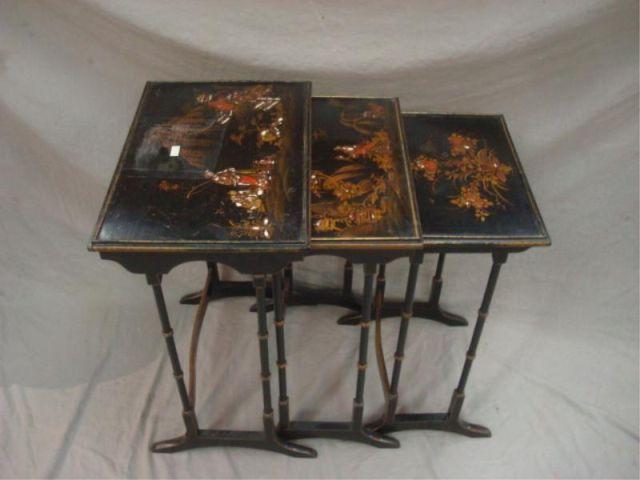 Chinoiserie Decorated Nesting Tables.