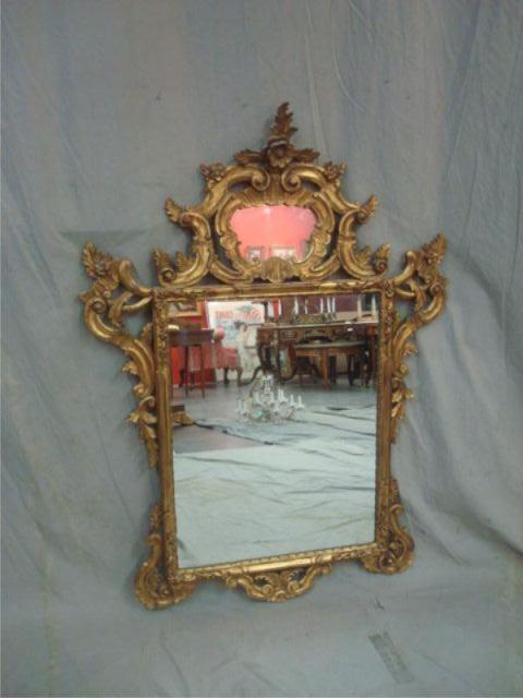 Italian Giltwood Rococo Style Mirror  bdb4f