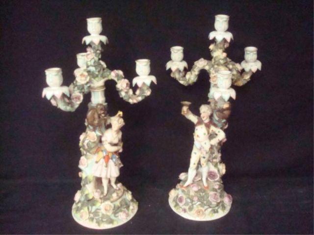 Pair of Possibly Dresden Porcelain bdb64