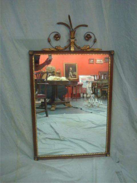Mirror with Wheat Sheaf Crown.