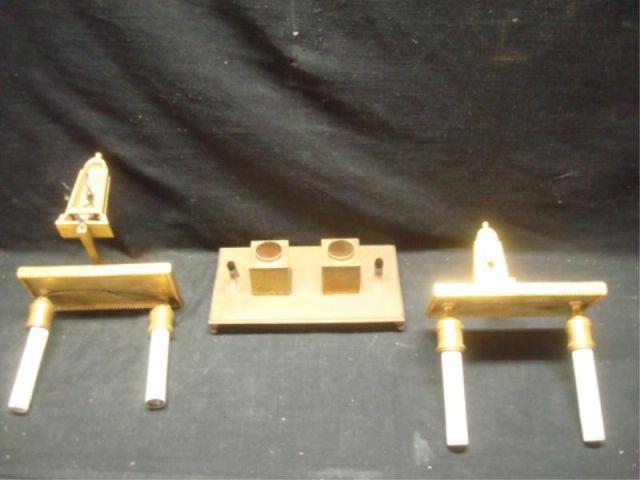 Pair of Bronze Sconces together