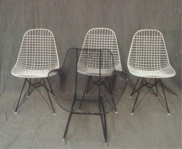 EAMES 3 White Eiffel Tower Chairs bdb8a