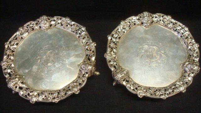 Sterling. Pair of William Cripps Plates
