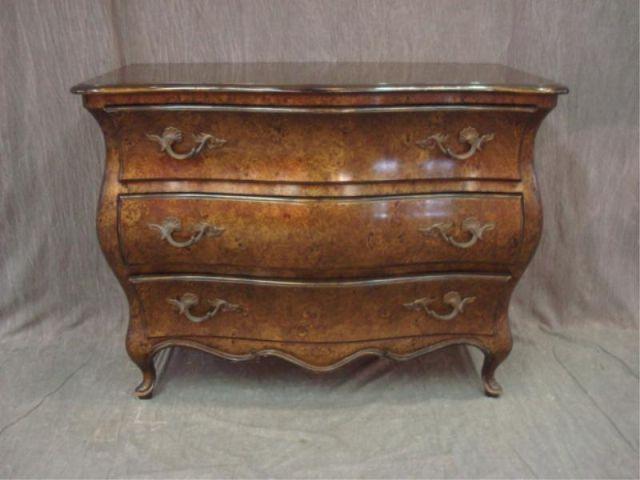 Faux Marbleized Bombe Commode with bdc2b