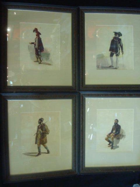 DE WINT, Peter. 4 drawings of figures.