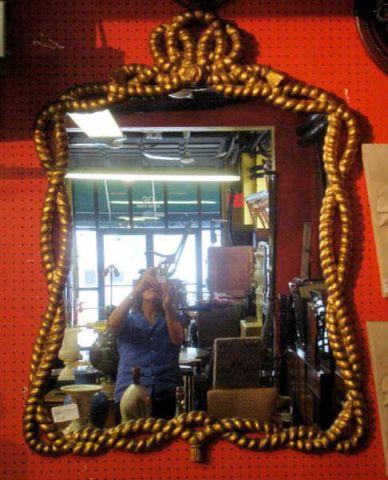 Carved Rope Gilt Frame Mirror  bdc41