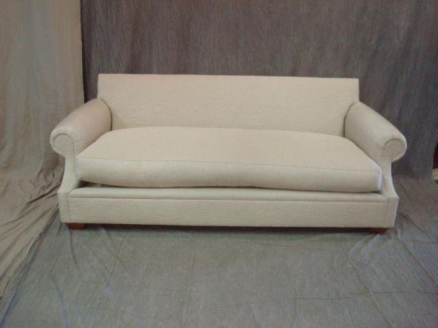 White Upholstered Sofa. From a Rye home.