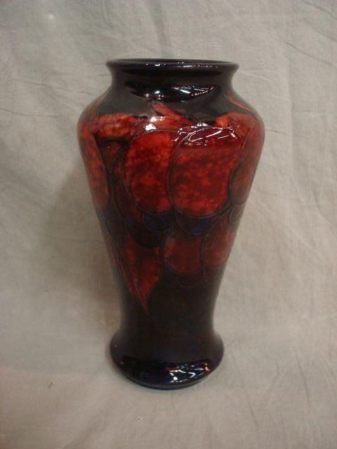 Moorcroft Porcelain Vase. Highly glazed