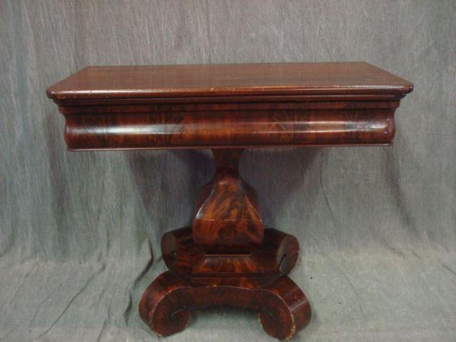 Empire Style Mahogany Table Console bdc54