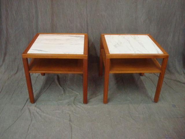 Pair of Dunbar Mahogany End Tables