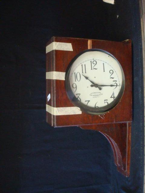 Victorian Double Sided Oak Clock  bdca1