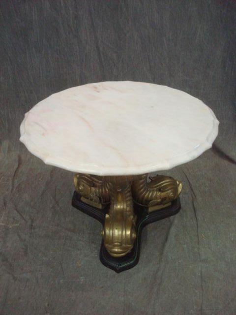 Brass Bronze Marble Low Table  bdca4
