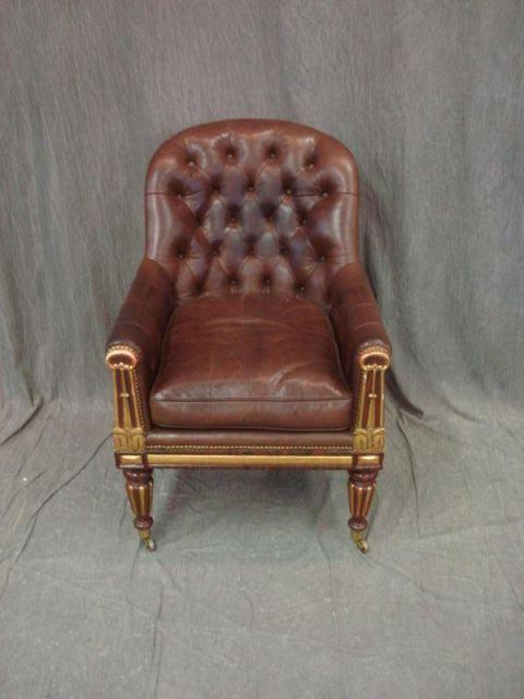 Victorian Style Leather Upholstered bdca6