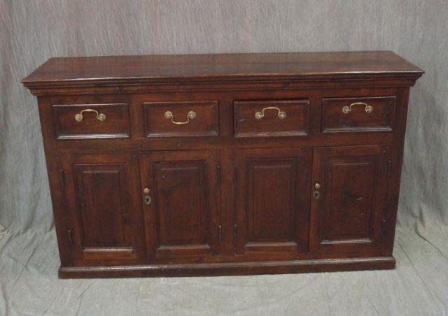 Antique 4 Drawer over 4 Door Server.