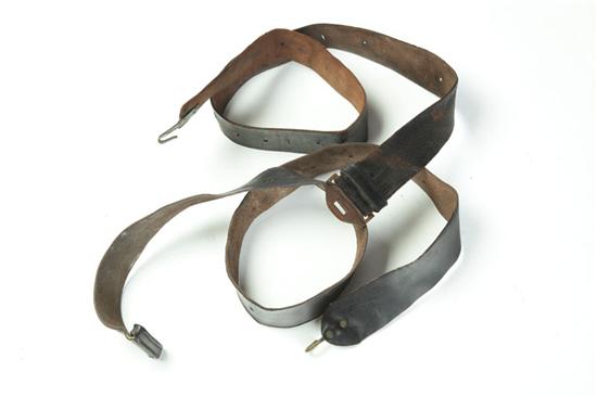 TWO CIVIL WAR-ERA RIFLE SLINGS.  Includes