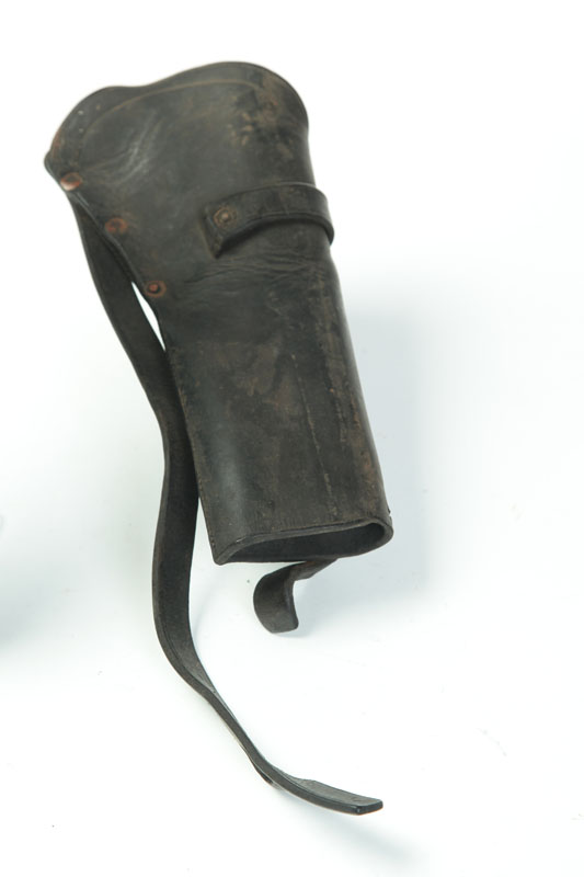 CIVIL WAR-ERA CARBINE BOOT.  Leather