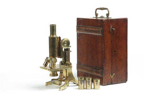 CASED MONOCULAR MICROSCOPE.  England