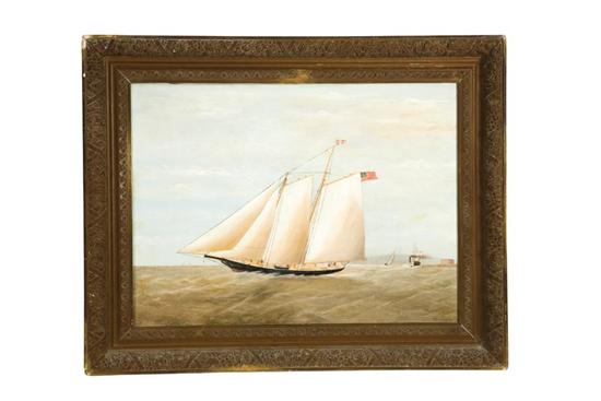 PORTRAIT OF AN AMERICAN YACHT BY