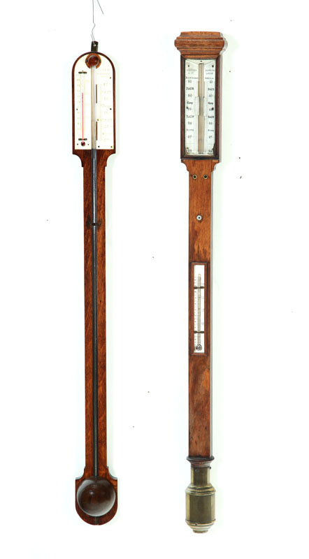 TWO BAROMETERS.  England  early 19th