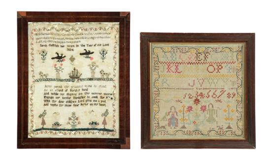 TWO SAMPLERS.  Sarah Griffith 