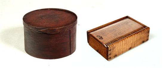 TWO BOXES American 19th century  109152