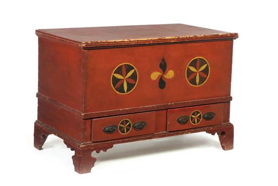 DECORATED BLANKET CHEST American 109157