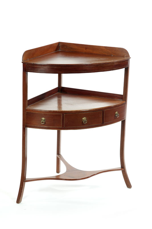 INLAID HEPPLEWHITE CORNER WASHSTAND  109179