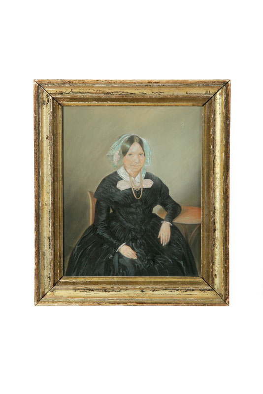 PORTRAIT OF A WOMAN AMERICAN SCHOOL 10917d
