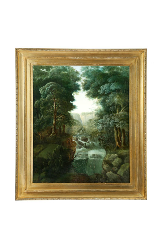 LANDSCAPE WITH WATERFALL (AMERICAN