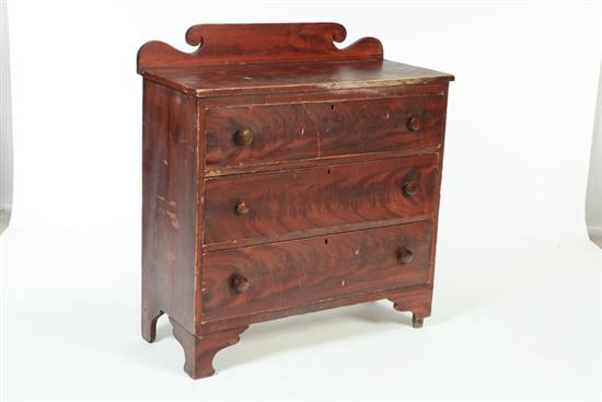 DECORATED CHEST OF DRAWERS.  American