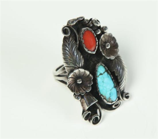 LADIES NAVAJO RING Turquoise 10920c