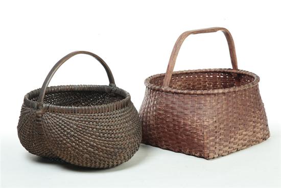 TWO BASKETS American late 19th early 10923c