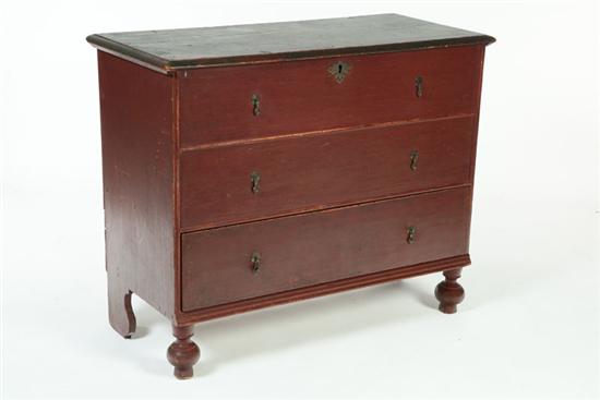 EARLY MULE CHEST American 18th 10924c