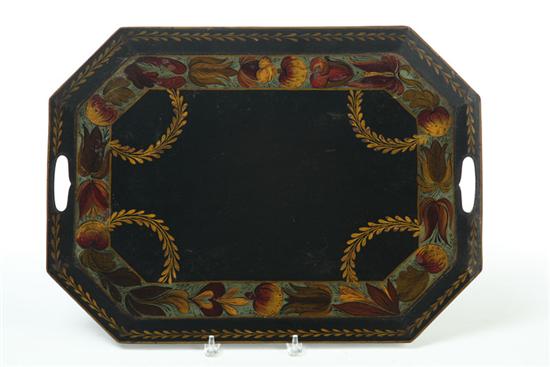 TOLE TRAY.  American  late 19th