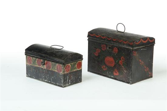 TWO TOLE DOME TOP BOXES New England 109264